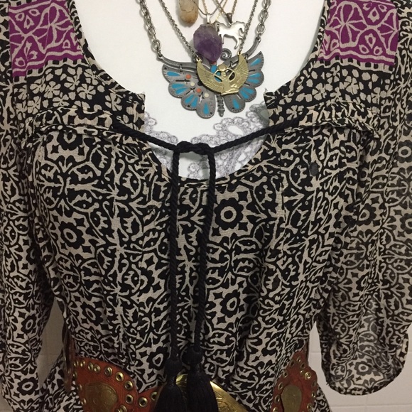 Free People Babydoll/Tunic/Peasant Dress w/Pockets - Picture 7 of 8